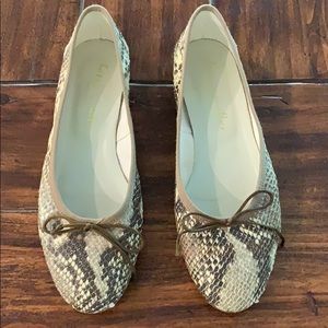 Bettye Muller snakeskin ballet flats